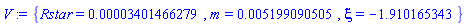 {Rstar = 0.3401466279e-4, m = 0.5199090505e-2, xi = -1.910165343}