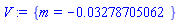 {m = -0.3278705062e-1}