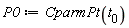 P0 := CparmPt(t[0])