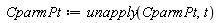 CparmPt := unapply(CparmPt, t)