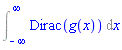 Int(Dirac(g(x)), x = -infinity .. infinity)