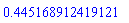 HFloat(0.44516891241912115)