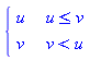 piecewise(u <= v, u, v < u, v)