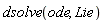 dsolve(ode, Lie)