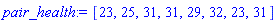 [23, 25, 31, 31, 29, 32, 23, 31]