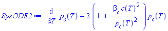 diff(p__c(T), T) = 2*(1+beta__c*c(T)^2/p__c(T)^2)*p__c(T)