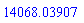 14068.03907