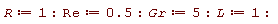 R := 1: