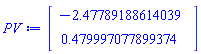 Vector(2, {(1) = -2.4778918861403914, (2) = .47999707789937385})