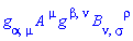 Physics:-g_[alpha, mu]*A[`~mu`]*Physics:-g_[`~beta`, `~nu`]*B[nu, sigma, `~rho`]