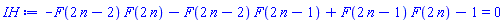 -F(2*n-2)*F(2*n)-F(2*n-2)*F(2*n-1)+F(2*n-1)*F(2*n)-1 = 0