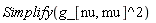 Simplify(g_[nu, mu]^2)