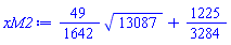 (49/1642)*13087^(1/2)+1225/3284