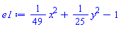 (1/49)*x^2+(1/25)*y^2-1