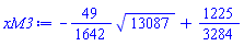 -(49/1642)*13087^(1/2)+1225/3284