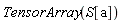 TensorArray(S[a])