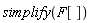 simplify(F[])