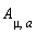 A[mu, a]