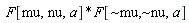 " F[mu,nu,a]*F[~mu,~nu,a]"