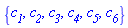{c__1, c__2, c__3, c__4, c__5, c__6}