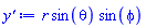 r*sin(theta)*sin(phi)