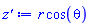 r*cos(theta)