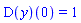 (D(y))(0) = 1