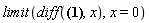 limit(diff(y(x) = ln(LambertW(-RootOf(LambertW(-_Z*exp(-1)))*exp(x-1)))+4-ln(-RootOf(LambertW(-_Z*exp(-1)))), x), x = 0)