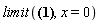 limit(y(x) = ln(LambertW(-RootOf(LambertW(-_Z*exp(-1)))*exp(x-1)))+4-ln(-RootOf(LambertW(-_Z*exp(-1)))), x = 0)