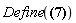 "Define(?)"