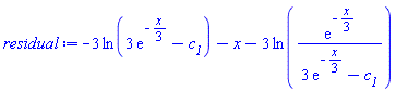 -3*ln(3*exp(-(1/3)*x)-c__1)-x-3*ln(exp(-(1/3)*x)/(3*exp(-(1/3)*x)-c__1))