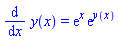 diff(y(x), x) = exp(x)*exp(y(x))