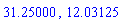HFloat(31.249998632749783), HFloat(12.031252843144646)
