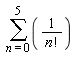 sum(1/factorial(n), n = 0 .. 5)