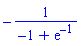 -1/(-1+exp(-1))