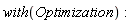 with(Optimization):
