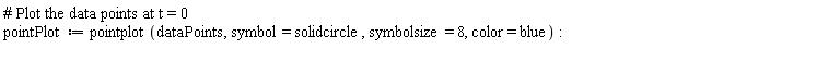 pointPlot := pointplot(dataPoints, symbol = solidcircle, symbolsize = 8, color = blue)