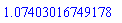 HFloat(1.0740301674917803)