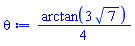 (1/4)*arctan(3*7^(1/2))