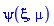 psi(xi, mu)