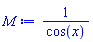 1/cos(x)