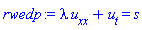 lambda*u__xx+u__t = s