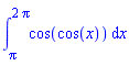 int(cos(cos(x)), x = Pi .. 2*Pi)