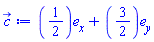 Vector(2, {(1) = 1/2, (2) = 3/2})