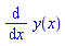 diff(y(x), x)