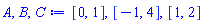 [0, 1], [-1, 4], [1, 2]