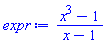 (x^3-1)/(x-1)