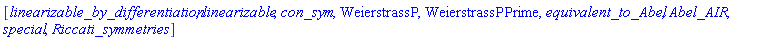 [linearizable_by_differentiation, linearizable, con_sym, WeierstrassP, WeierstrassPPrime, equivalent_to_Abel, Abel_AIR, special, Riccati_symmetries]