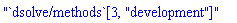 "`dsolve/methods`[3, "development"]"