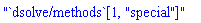 "`dsolve/methods`[1, "special"]"